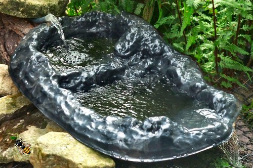 Garden pond waterfall - garden, water