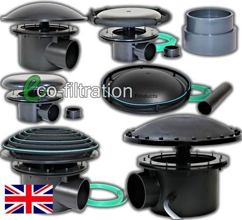Pond bottom drains - pond,
