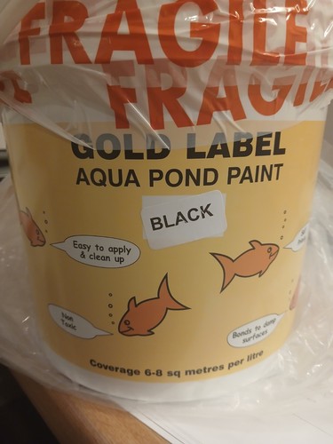 Waterproof pond paint black - waterproof,