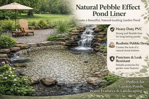 Pebble effect pond - effect, heavy