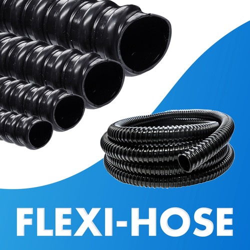 Black corrugated flexible - black,
