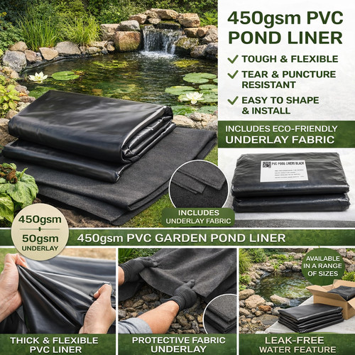 450gsm pvc pond liner with - pvc,