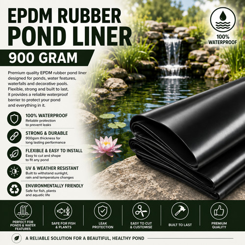 Epdm rubber pond liner 900 - pond,